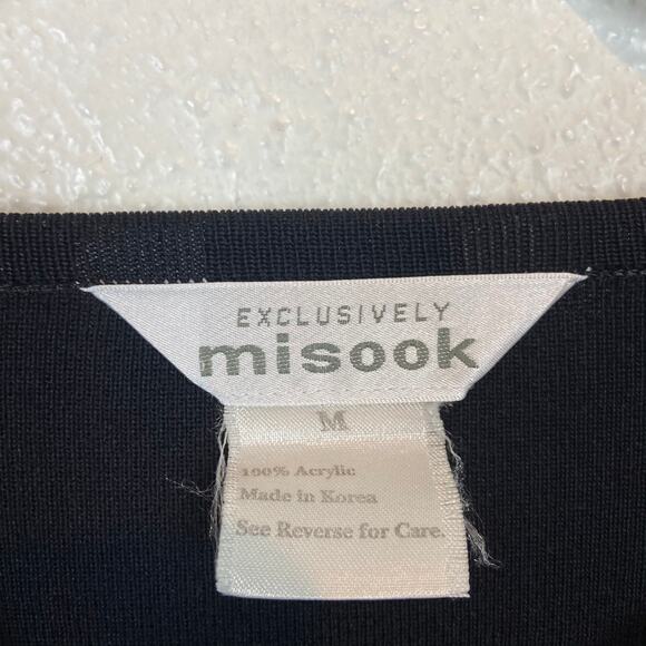 Exclusively Misook Black Easy Care Pant Set Medium - Picture 5 of 14